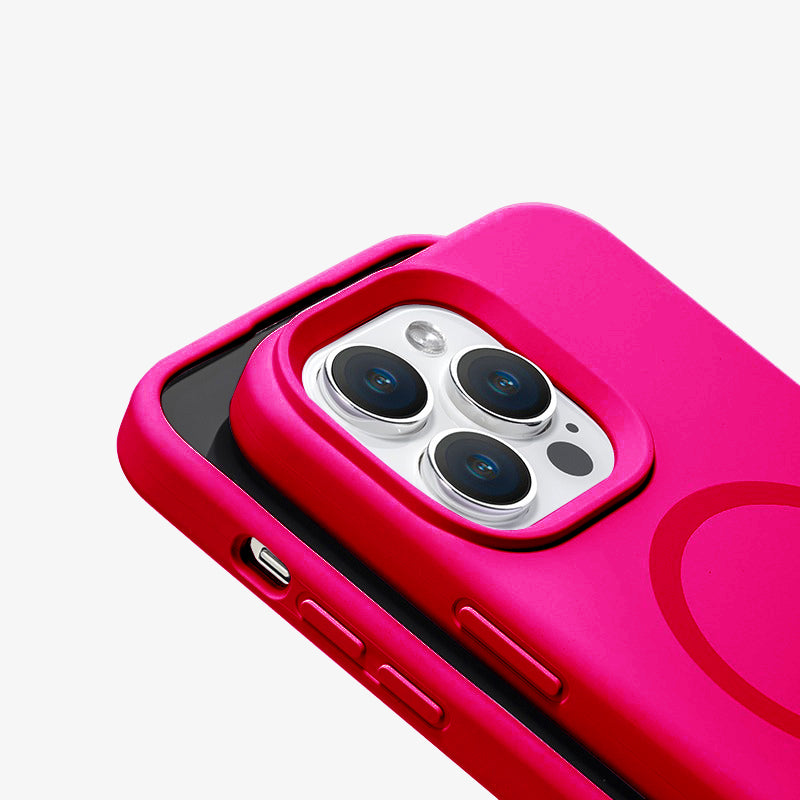 Rose Red Solid Color iPhone Case