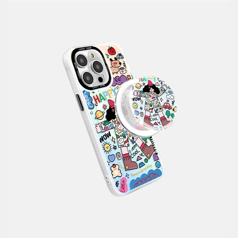 Happy Girl iPhone Case