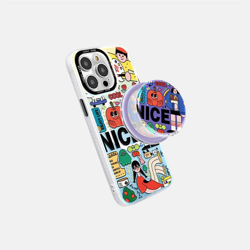 Cute Art Painted iPhone Case