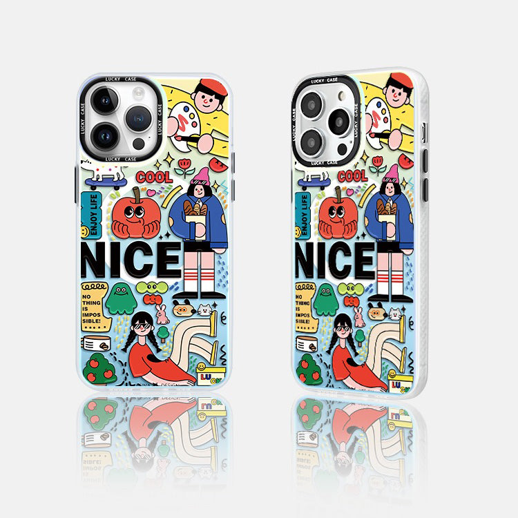 Cute Art Painted iPhone Case