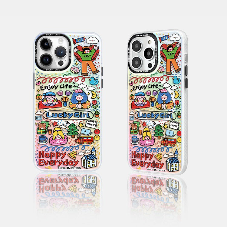 Cartoon Girl iPhone Case