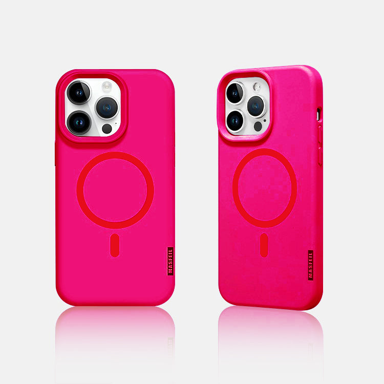 Rose Red Solid Color iPhone Case