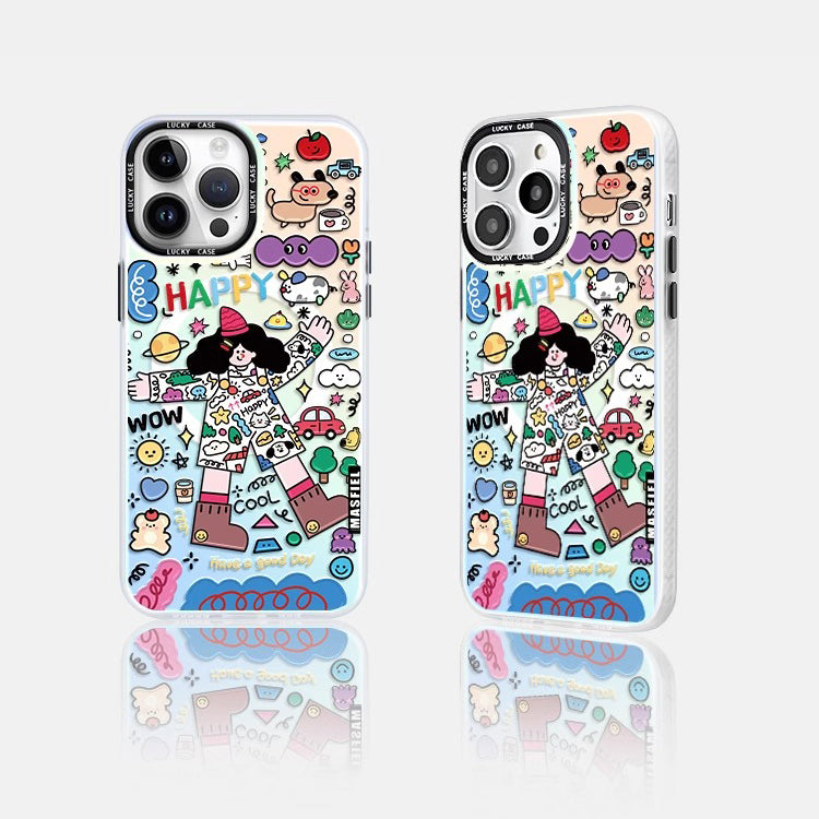 Happy Girl iPhone Case