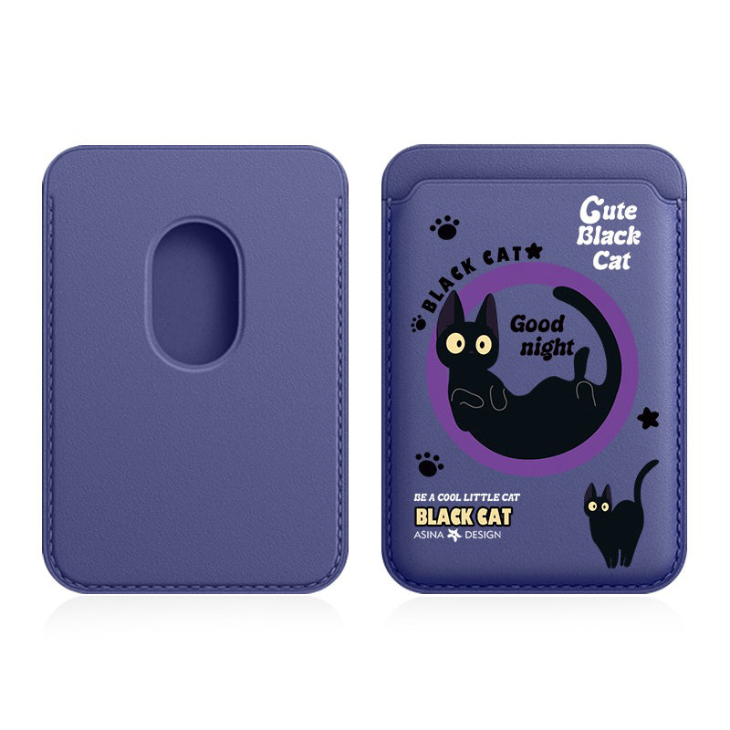 Purple Cat MagSafe Wallet