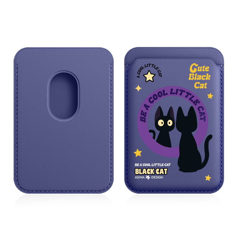 Purple Cat MagSafe Wallet