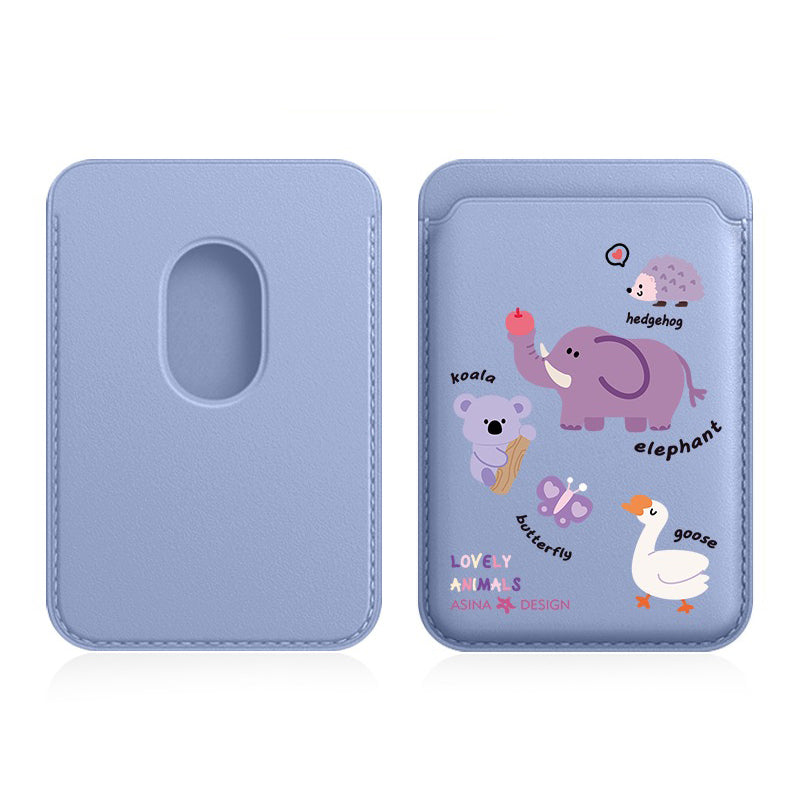 Light Purple Animal MagSafe Wallet