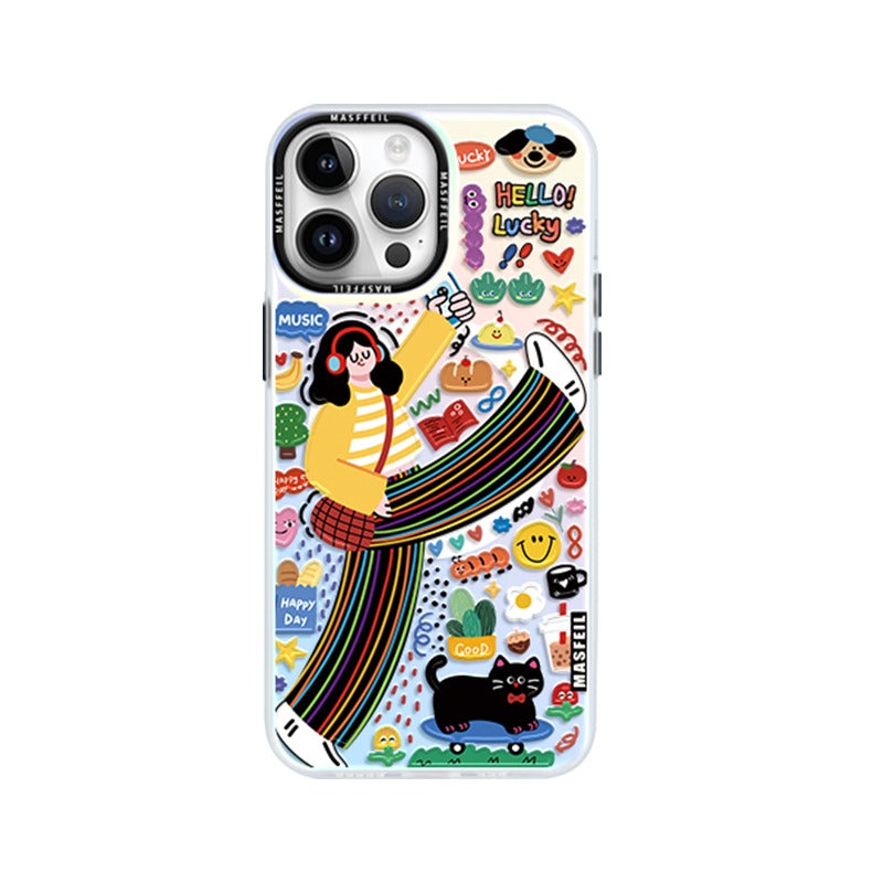 Happy Girl iPhone Case