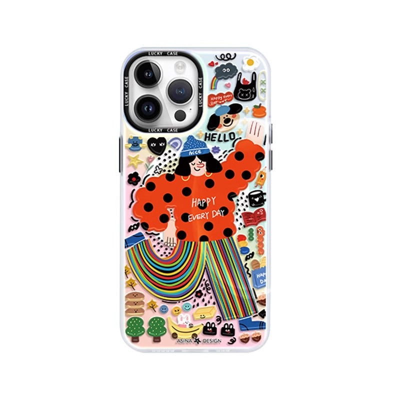 Enjoy Life Girl iPhone Case