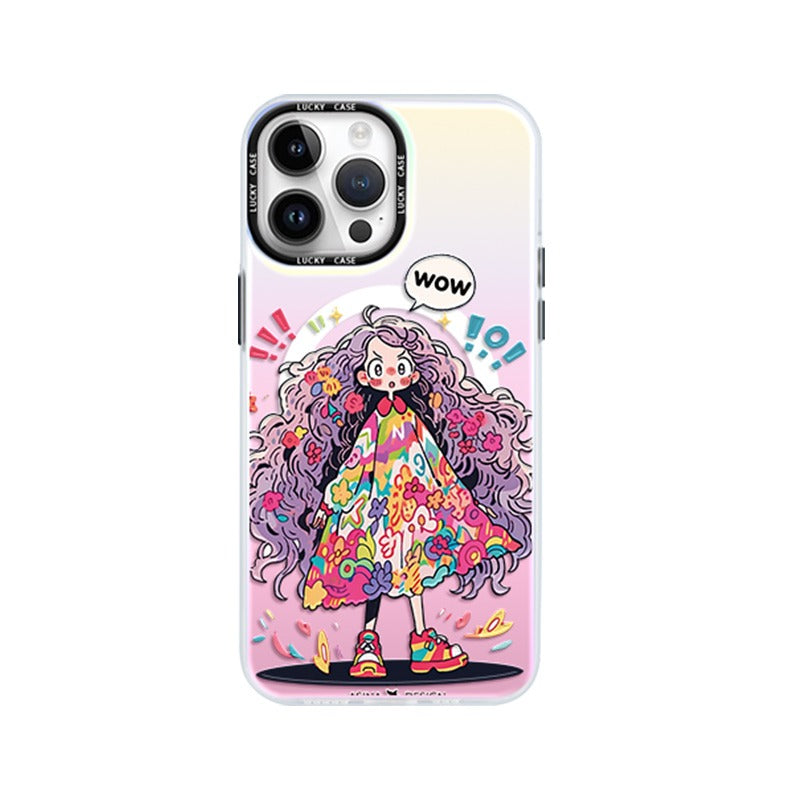 Long Haired Girl iPhone Case