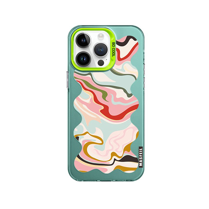 Colorful Waves iPhone Case