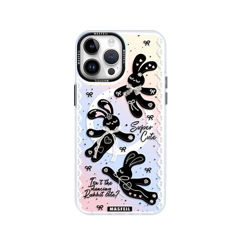 Black Rabbit iPhone Case