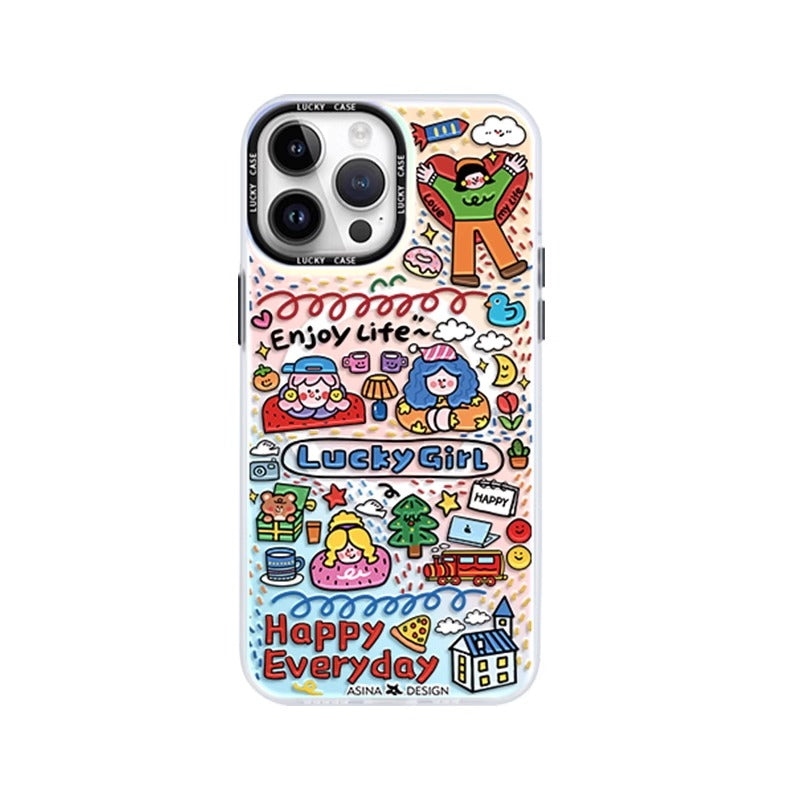 Cartoon Girl iPhone Case