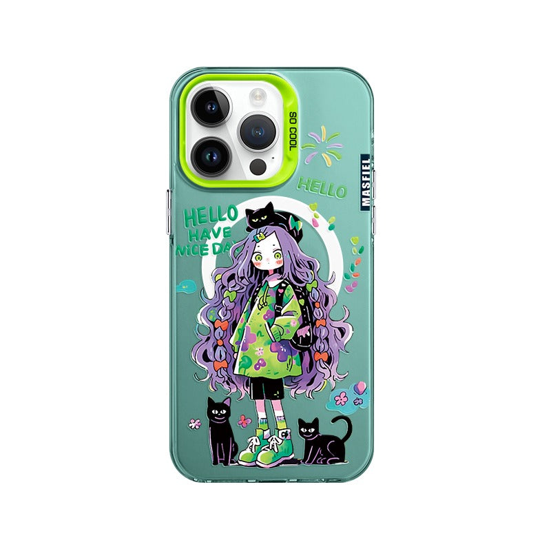 Long Haired Girl iPhone Case