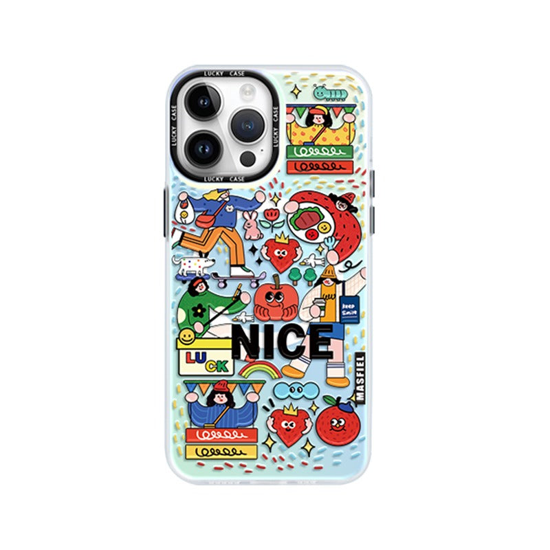 Colorful Girl iPhone Case