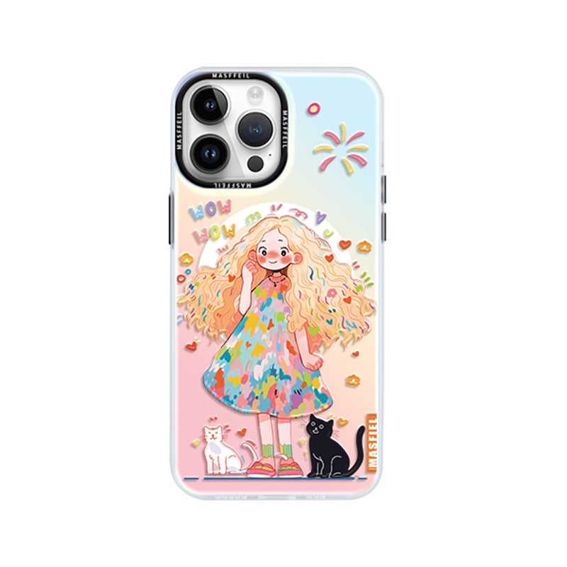 Long Haired Girl iPhone Case