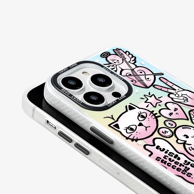 Cute Art Cartoon World iPhone Case