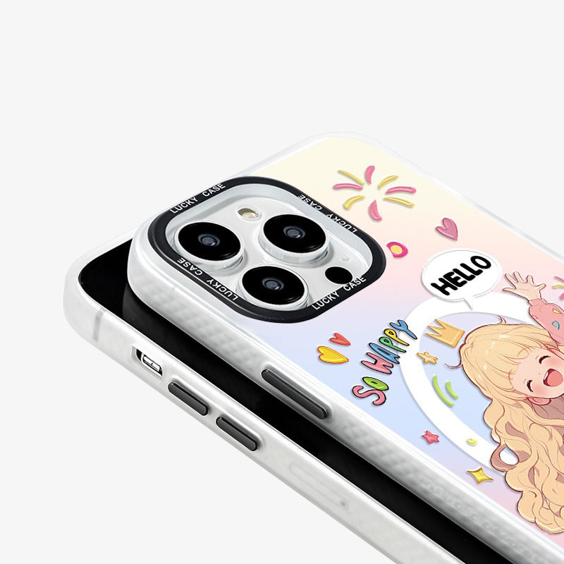 Happy Girl iPhone Case