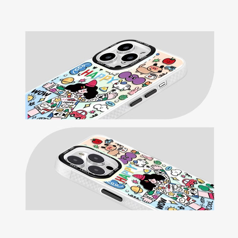 Happy Girl iPhone Case