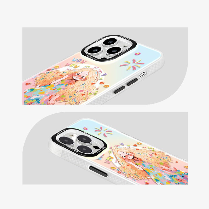 Long Haired Girl iPhone Case