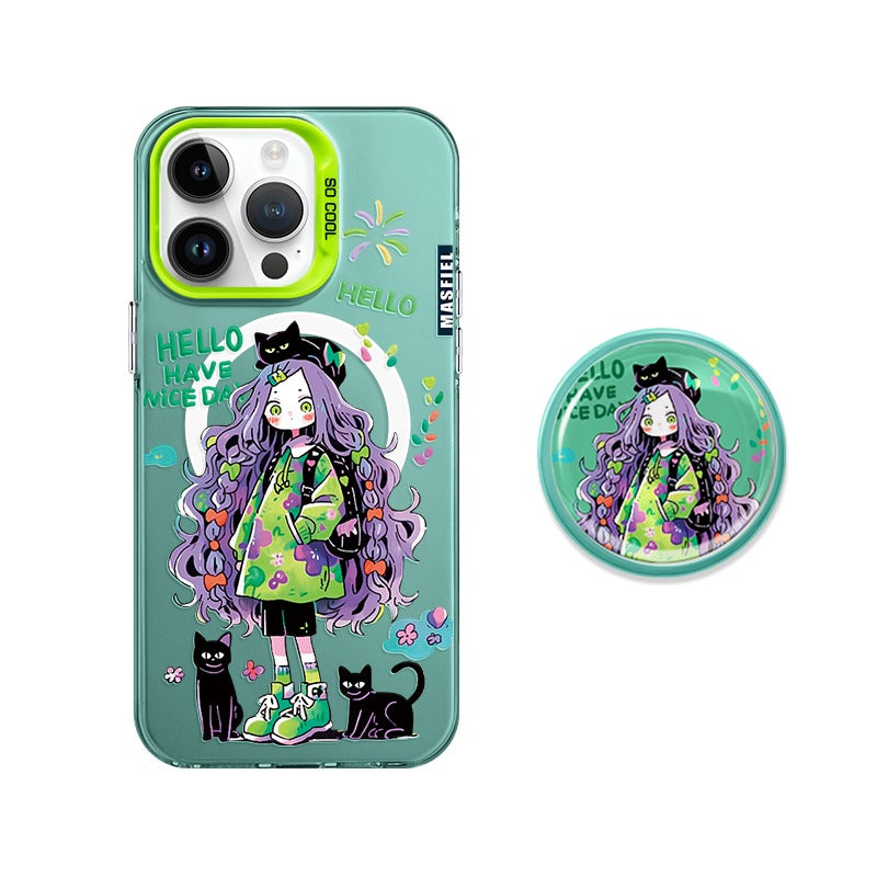 Long Haired Girl iPhone Case