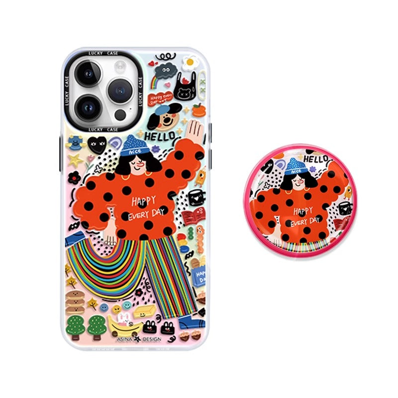 Enjoy Life Girl iPhone Case