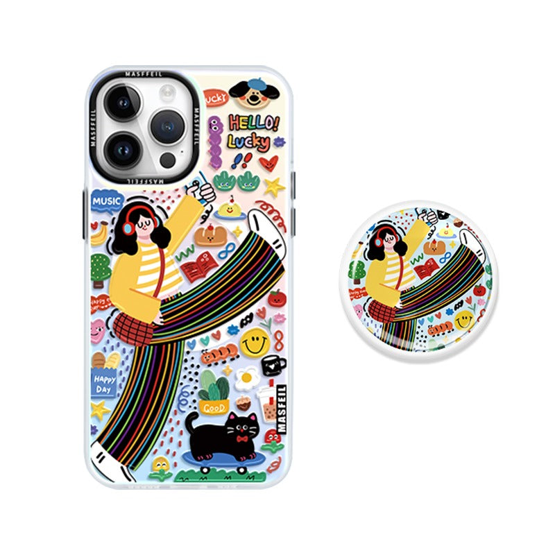 Happy Girl iPhone Case