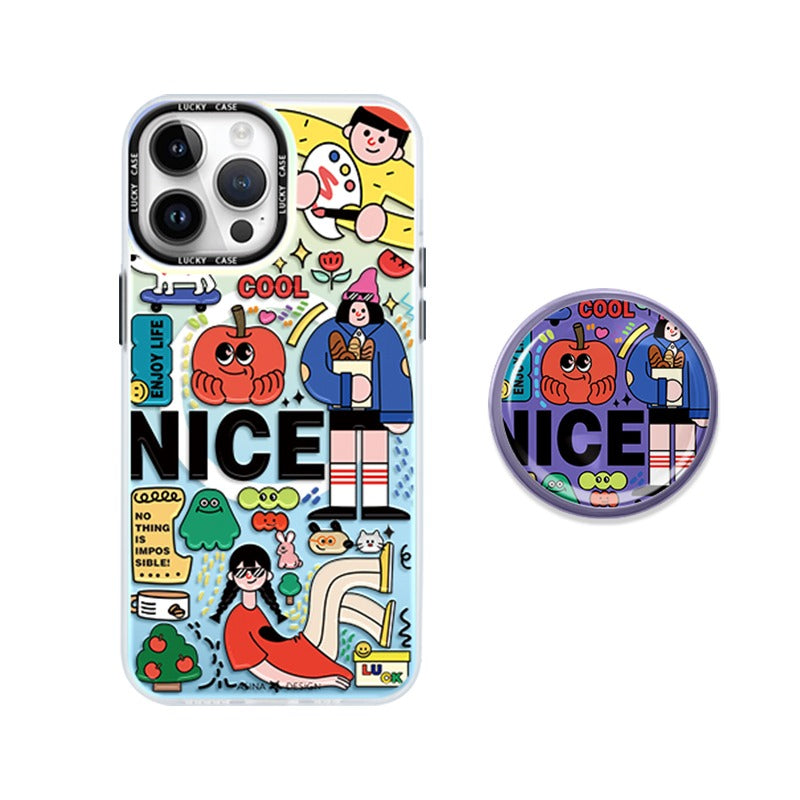 Cute Art Painted iPhone Case