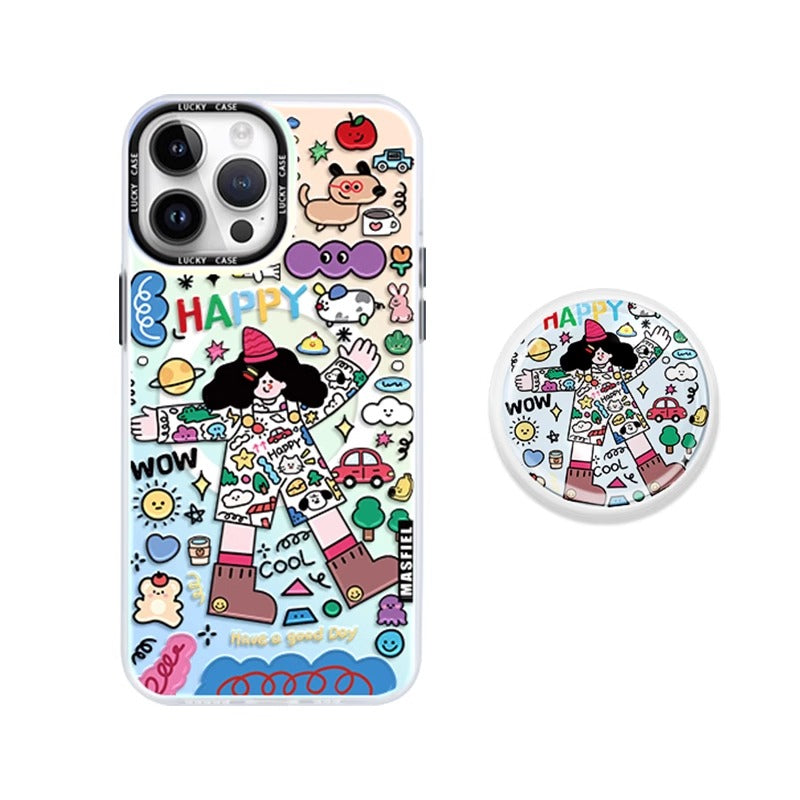 Happy Girl iPhone Case