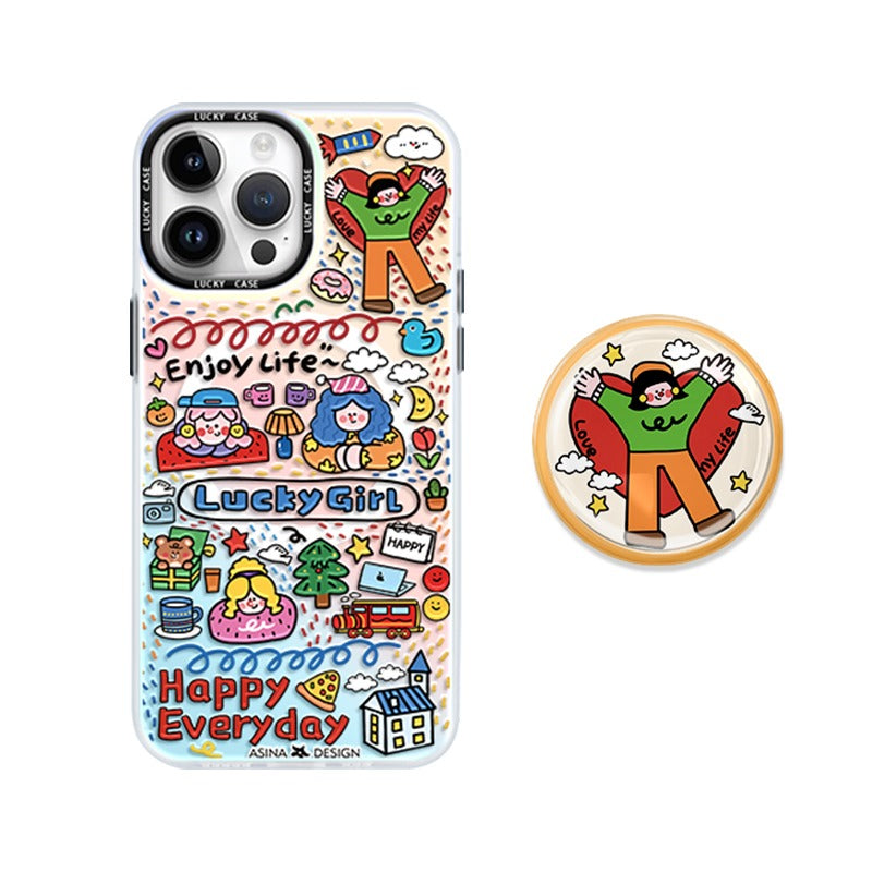 Cartoon Girl iPhone Case