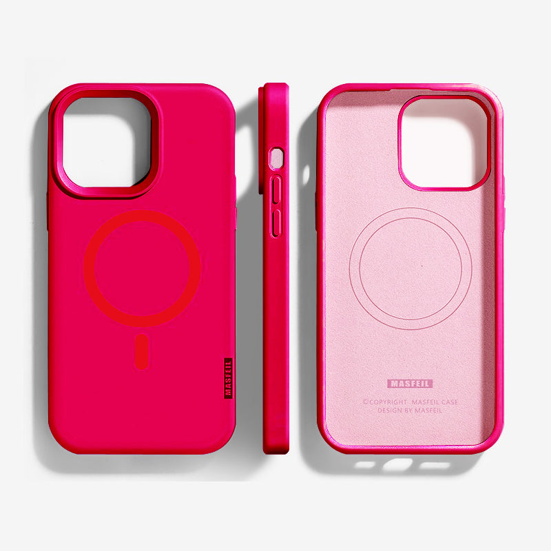 Rose Red Solid Color iPhone Case