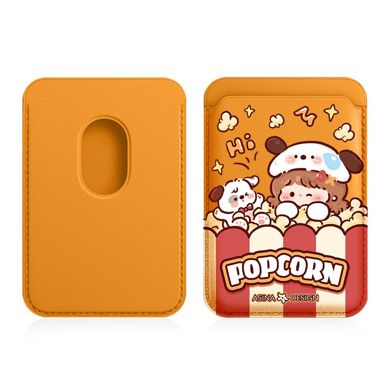 Orange Cartoon MagSafe Wallet